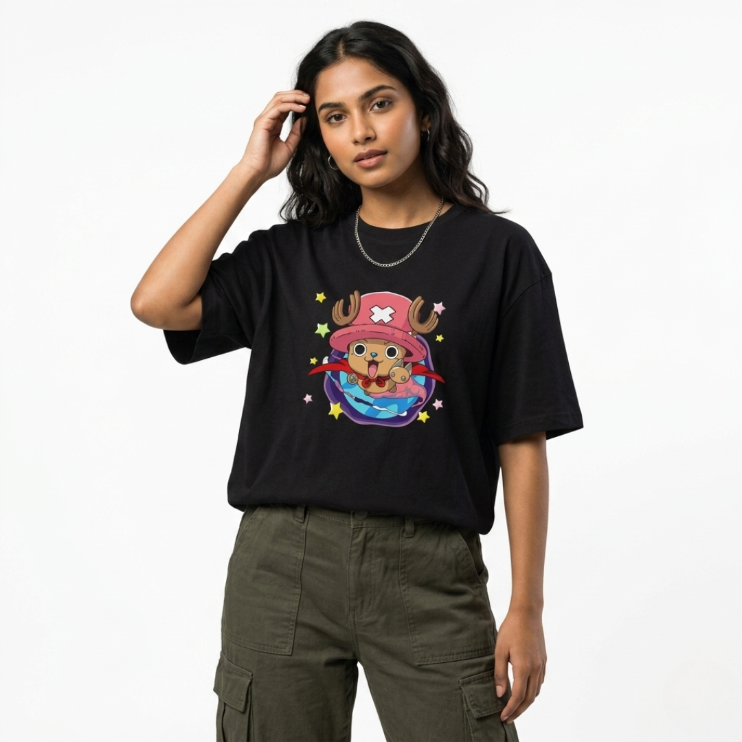 Tony Tony Chopper Oversized Anime T-Shirt | One Piece Kawaii Streetwear Tee