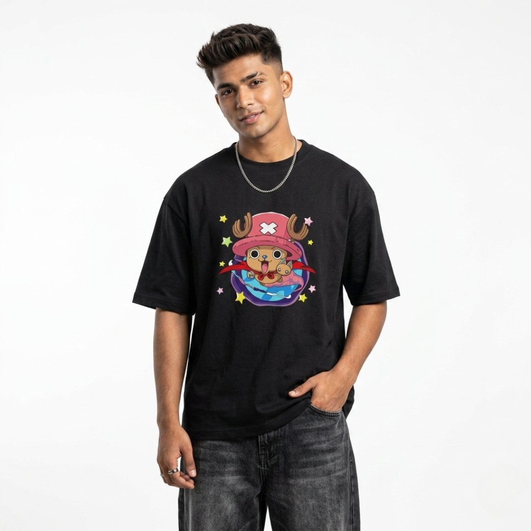 Tony Tony Chopper Oversized Anime T-Shirt | One Piece Kawaii Streetwear Tee