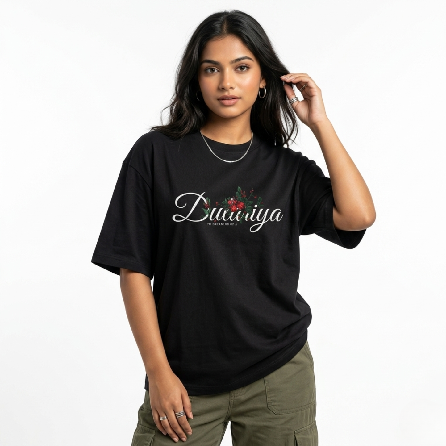 Dulariya Oversized T-Shirt — Black