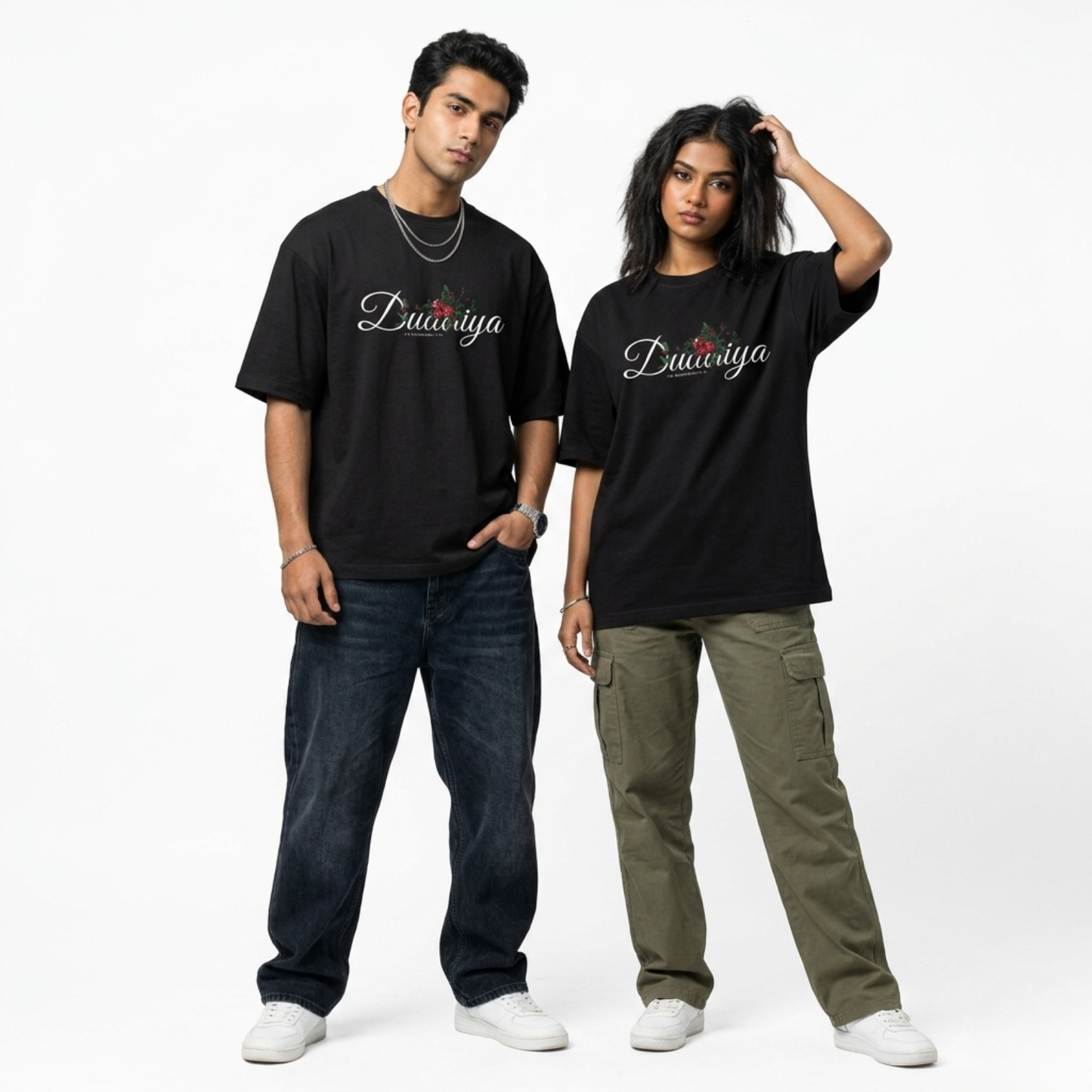 Dulariya Oversized T-Shirt — Black