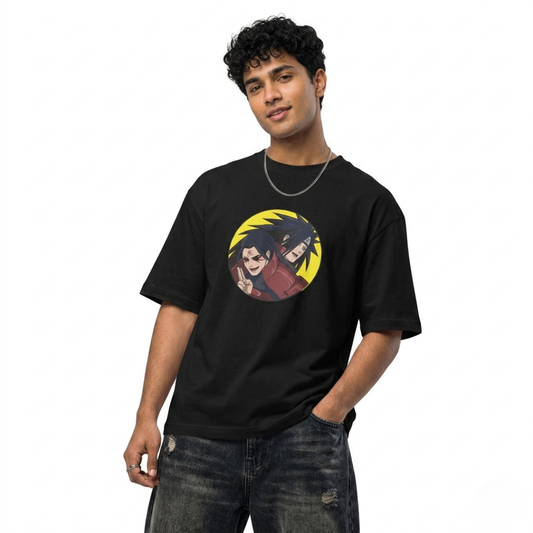 Madara Uchiha Oversized Anime T-Shirt | Naruto Streetwear Graphic Tee