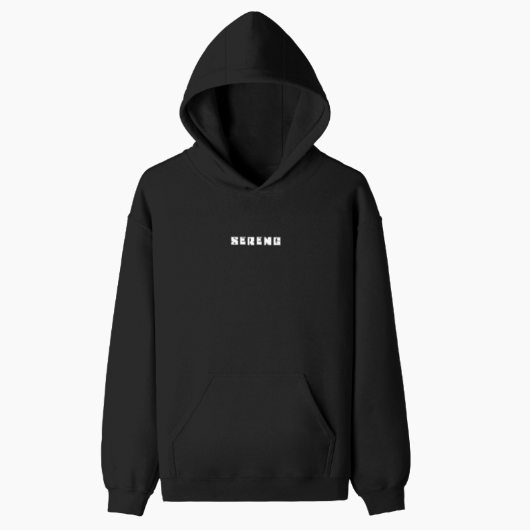 Sereng Is Our Love Language Back Printed Pullover Hoodie