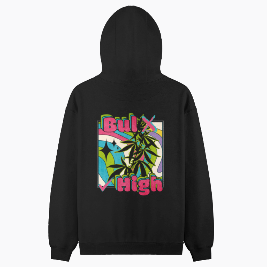 Bul X High Back Printed Pullover Hoodie