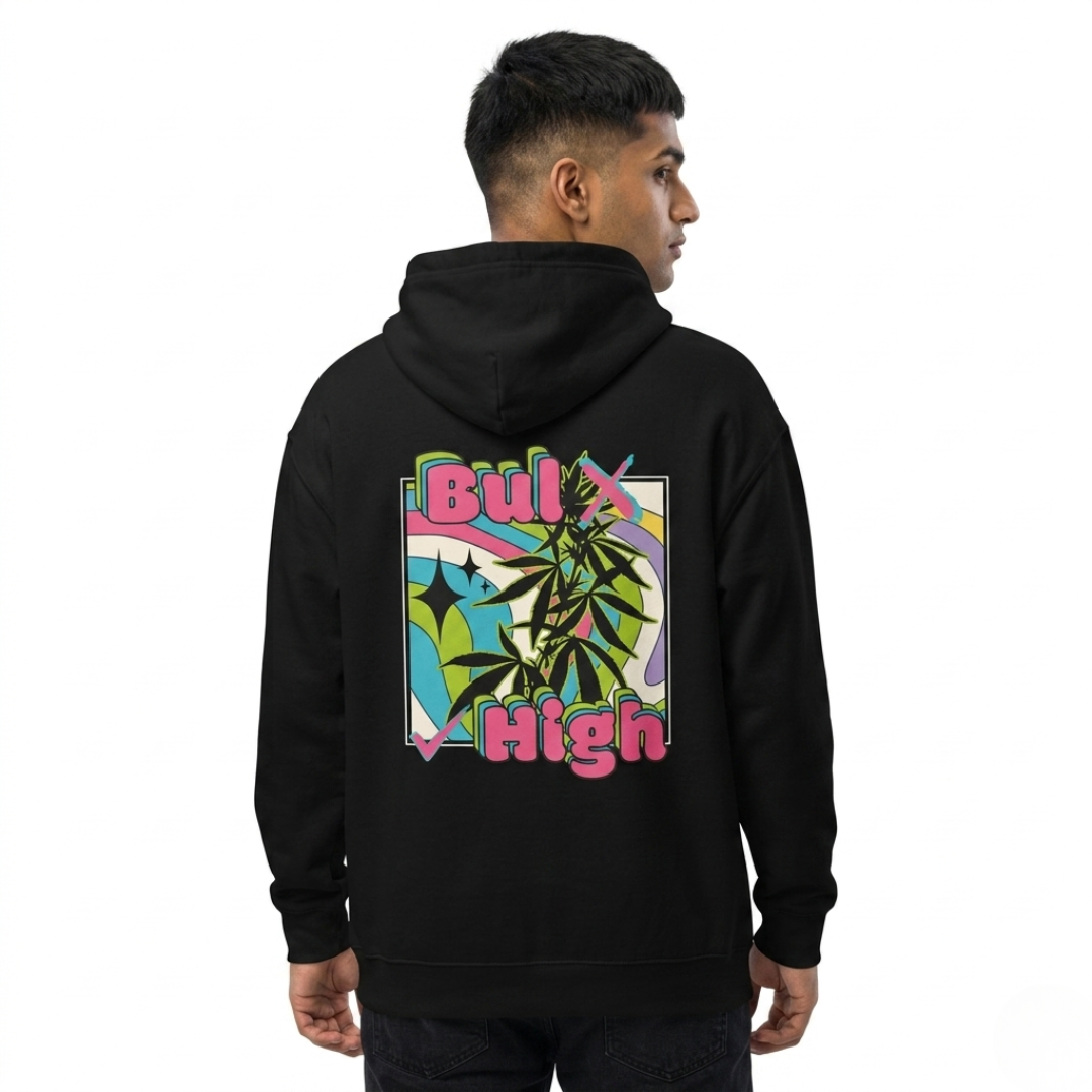 Bul X High Back Printed Pullover Hoodie
