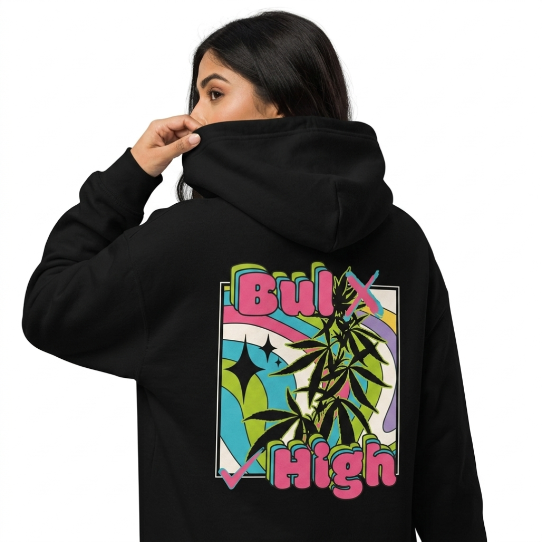 Bul X High Back Printed Pullover Hoodie