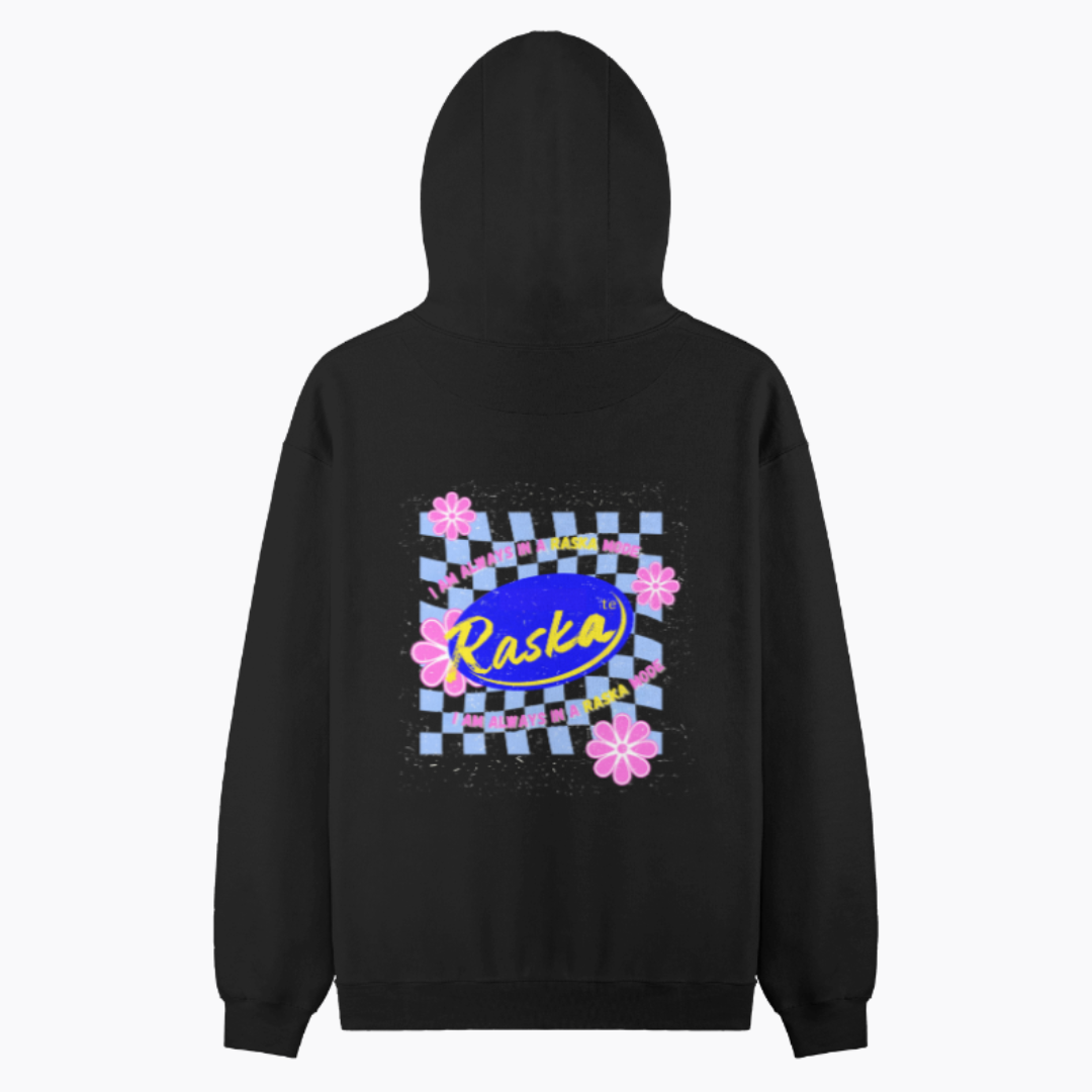 Raska Back Printed Pullover Hoodie