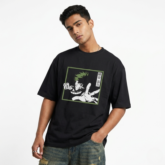 Deku Oversized Anime T-Shirt | My Hero Academia Streetwear Graphic Tee