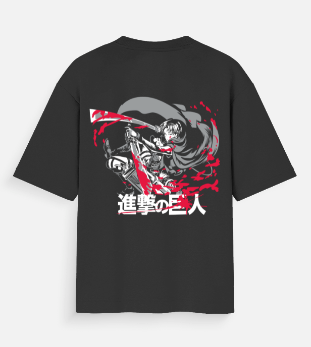 Attack on Titan Oversized Anime T-Shirt | Japanese Streetwear Graphic Tee