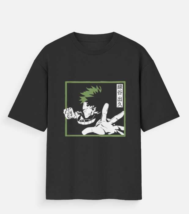Deku Oversized Anime T-Shirt | My Hero Academia Streetwear Graphic Tee
