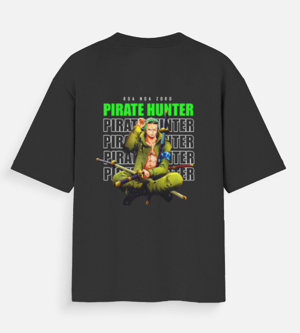 Roronoa Zoro Pirate Hunter Oversized Anime T-Shirt | One Piece Streetwear Tee