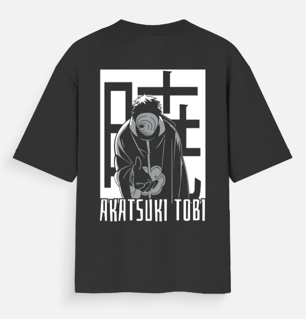 Akatsuki Tobi Oversized Anime T-Shirt | Naruto Streetwear Graphic Tee